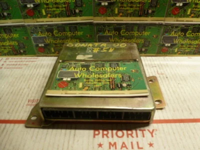 NY298-15 GARANTÍA OEM 2001 HYUNDAI SONATA CONTROL DEL MOTOR COMPUTADORA CEREBRO ECM ECU Foto 1 de 2