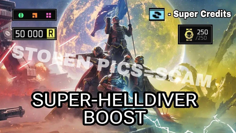 HELLDIVERS 2 - Farm Fast |SuperCredits💎|Medals🥇|Samples🟩🟧🟪 | XP |No Login❗ - image 1 of 1