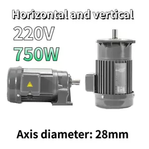 Motoriduttore Elettrico Alta Qualità Riduzione Velocità Variabile Trifase 750W 28mm - Foto 1 di 10