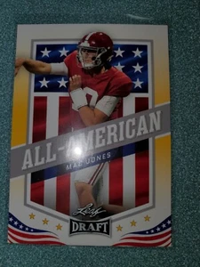 2021 Leaf Draft SP Gold Parallel All-American Rookie Mac Jones #46 Alabama i89 - Picture 1 of 1