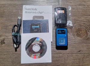 SanDisk Sansa Clip Plus MP3 Player Recorder FM Radio 4GB Blue - Picture 1 of 8