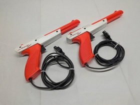 Nintendo Zapper Orange Light Gun Controller Vintage OEM NES-005 - Lot of 2