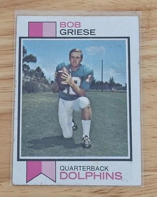 Bob Griese Miami Dolphins 1973 Topps Card # 295 Hall of Fame QB  EX/NM  - Image 1 of 2