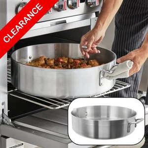 NEW 24 Qt Heavy Duty Aluminum Brazier Pot Commercial Restaurant Cookware - Picture 1 of 3