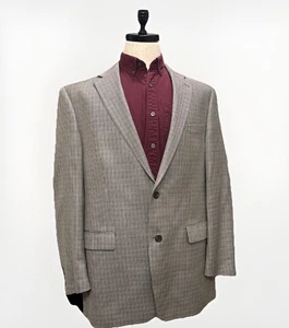 Ralph Lauren Houndstooth Sport Coat Wool Silk 44L - Picture 1 of 11