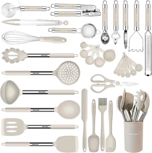 Küchenutensilien Set - Silikon Kochutensilien - 33 Teile Antihaft Silikon Kochen - Bild 1 von 11