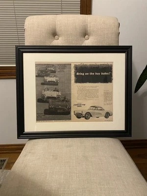 Original 1956 Corvette Print Advertisements - 2  - Image 1 of 4