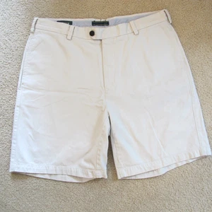Orvis Flat Front Chino Casual Shorts Men's Size 36 x 8.5 Beige - Picture 1 of 7