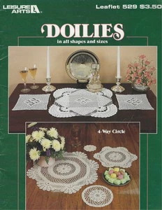 Doilies in All Shapes and Sizes ~ Leisure Arts Leaflet 529 - Thread Crochet - Picture 1 of 4