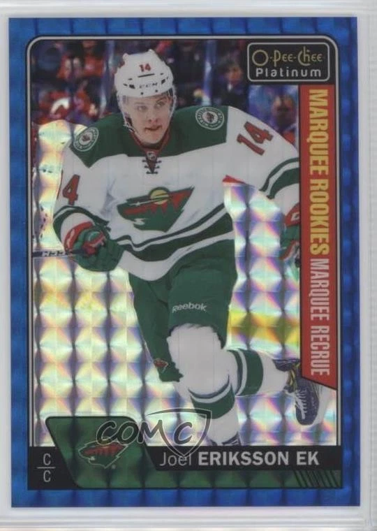 2016-17 O-Pee-Chee Platinum Royal Blue Cubes /99 Joel Eriksson Ek #192 Rookie RC - Image 1 of 2
