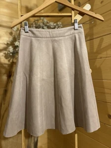 H&M Women’s Champagne Rose Coloured Suede Style Skirt Uk Size 6! - Picture 1 of 4