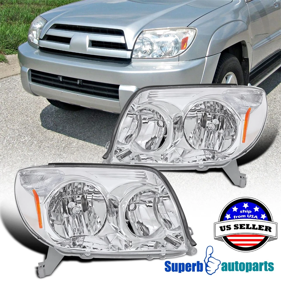 For 2003 2004 2005 Toyota 4Runner Headlights OE Style Replacement Left+Right Foto 1 de 4