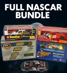 NASCAR 1:24 Diecast Car Bundle Dale Earnhardt, Ricky Rudd, Robby Gordon, Mike W - Picture 1 of 22