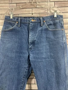 Wrangler Mens 34x38 Jeans 13MWZ Cowboy Cut Original Fit blue denim western tall - Picture 1 of 14