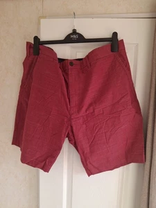 Blue Harbour (M&S) Red Mix Shorts Size 42" Waist - Picture 1 of 4