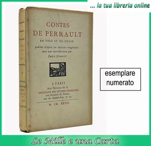 CONTES DE PERRAULT EN VERS ET EN PROSE Henriot 1928 tiratura limitata numéroté - Imagen 1 de 1