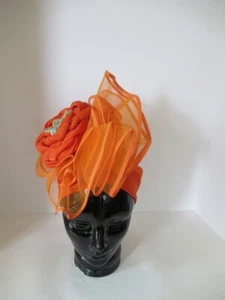 Turban Kopfbedeckung Unikat ausgefallen für Kirche, Veranstaltungen und Anlass. - Bild 1 von 5