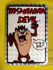 VINTAGE 1990 LOONEY TUNES TASMANIAN DEVIL VENDING MACHINE PRISM STICKER