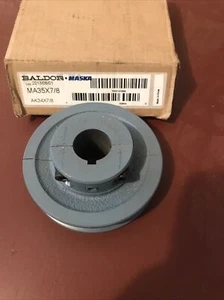 Ma35 x 7/8"" puleggia divisa puleggia a V puleggia cintura diametro 3-1/2"" nuova maschera Baldor AK34 - Foto 1 di 6