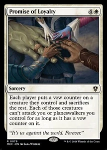 MTG - PROMISE OF LOYALTY - Karlov Manor Commander (R) - Picture 1 of 1