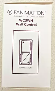 Fanimation WC3 3-Speed Fan & Up/Down Light Wall Control – White – Free Shipping - Picture 1 of 2
