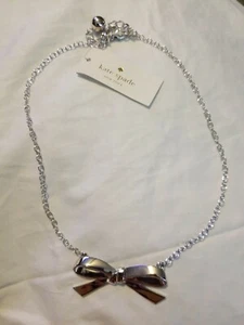 Kate Spade Finishing Touch Bow Necklace NWT Kate Spade Obsession Bows! - Picture 1 of 7
