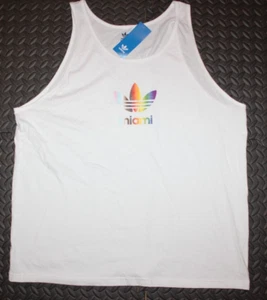 NEW MEN'S ADIDAS ORIGINALS MIAMI TREFOIL TANK TEE SHIRT ~SIZE XL RARE! - Picture 1 of 2