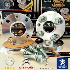 4 DISTANZIALI 16+20 4x108 65+BULLONI PIATTI PER PEUGEOT 106,206,208,306,307,308 - Foto 1 di 4