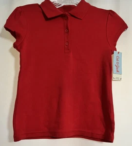 Cat & Jack Girl’s Red School Uniform Top Size S (6/7) New - Picture 1 of 6