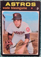 Wade Blasingame Houston Astros 1971 Topps Baseball Card #79 Vg