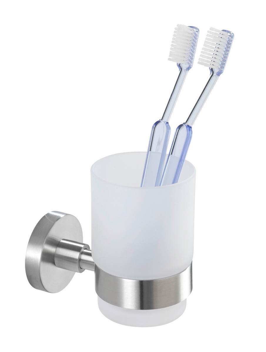 WENKO Zahnputzbecherhalter - Ordnungssystem Für Bad-Accessoires