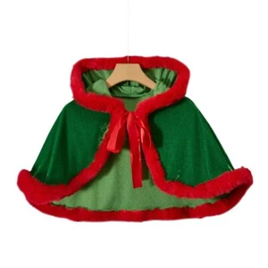 Christmas Costume Suit with Shawl Santa Cute Women Dress Outfits Birthday Party - Picture 1 of 20
