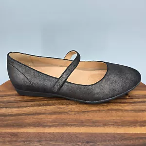 Scarpe Dansko Lilly donna 8,5 39 grafite pelle metallizzata Mary Jane cinturino ballerine - Foto 1 di 7