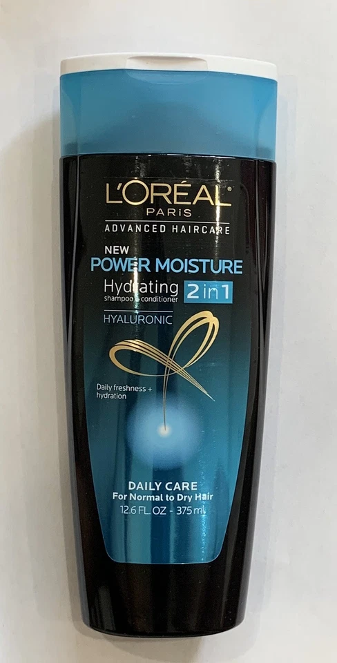 Champú + acondicionador hidratante 2 en 1 L'OREAL Power Moisture 12,6 FL oz. Foto 1 de 1