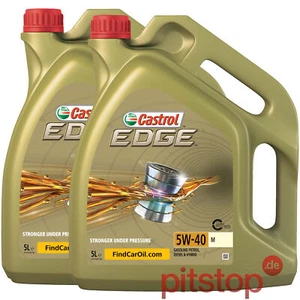 10L = 2x 5L CASTROL EDGE 5W-40 M FLUID TITANIUM PORSCHE C40 BMW LL-04 VW 51100 - Bild 1 von 1