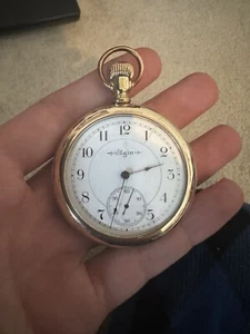 Rare Elgin 16s Grade 270 3-Finger Bridge 21j Veritas Pocket Watch 1907 - Picture 1 of 2