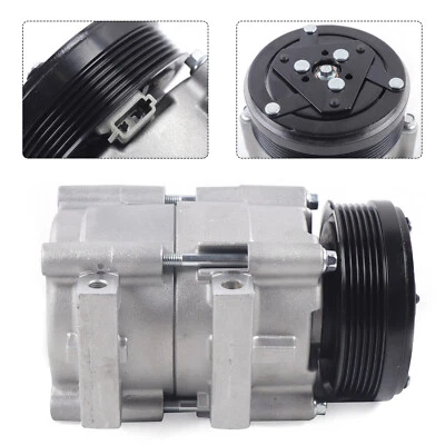 Air A/C Compressor with Clutch CO 101290C For Ford F-150 F-450 F-350 Replacement - Image 1 of 4
