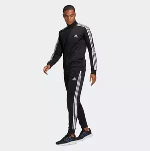 ADIDAS Essentials Tracksuit 3-Stripes - 3S Suit Tracksuit Black - GK9651 Set - Picture 1 of 7