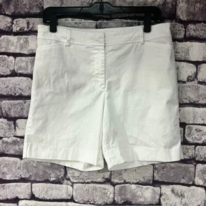Talbots Perfect Short White Shorts Size 8 Inseam 6.5 Inches - Picture 1 of 7