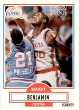 1990-91 Fleer Benoit Benjamin Basketball Cards #84