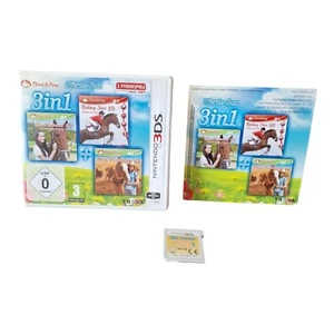 Nintendo 3DS Pferde Box 3in1 Mein Reiterhof Riding Star Mein Westernpferd BLITZV - Bild 1 von 3