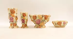 Sylvac Shell Vases & Flower Holders x 4 - Picture 1 of 9