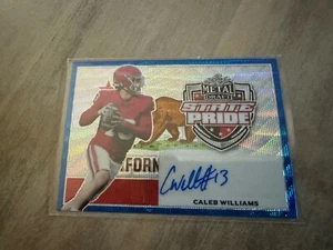 2022 Leaf Metal Draft State Pride CALEB WILLIAMS BLUE 22/25 SP-CW1 - Bild 1 von 2