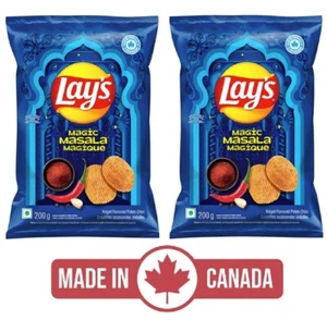 2-Pack Lay's Magic Masala Chips (200g) Bags Snacks Made in Canada India Popular - Bild 1 von 7