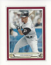 2005 Origins Red #4 Luis Gonzalez D-Backs 20/99 