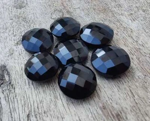 100 % Natural Black Onyx Round Shape Briolette Cut Loose Gemstone 8mm-20mm - Picture 1 of 10