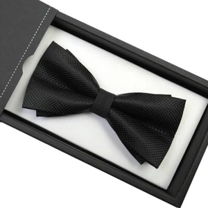 Men Formal Tuxedo Wedding Bow Tie Adjustable Length Pre Tied Bowties - Picture 1 of 9
