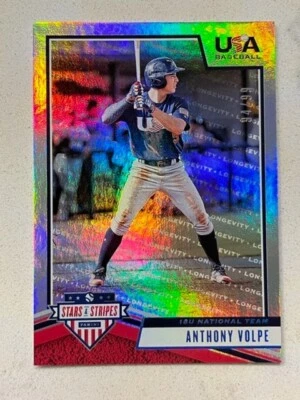 ANTHONY VOLPE 2019 Panini USA Baseball Stars & Stripes HOLO FOIL #'d 94/99 - Image 1 of 2