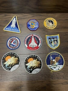 NASA PATCHES LOT of 9 Space Program & Shuttle STS Missions Galileo Spacelab +++ - Picture 1 of 8