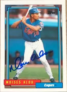 Moises Alou Autographed 1992 Topps Traded #4T - Picture 1 of 1
